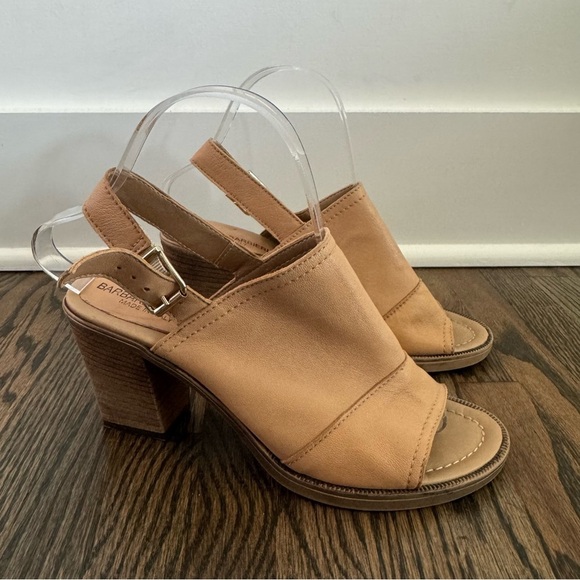 Barbara Barbieri Tan Leather Heels size 6.5 - Picture 1 of 8